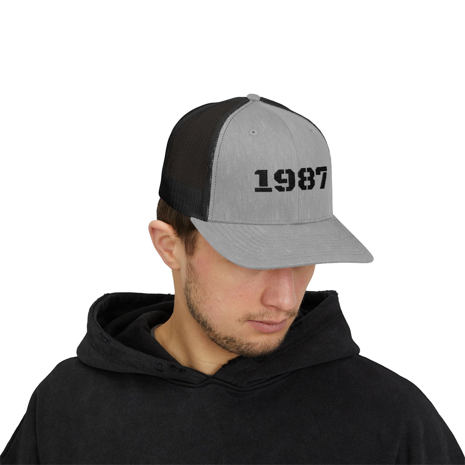 Vintage 1987 Snapback Trucker Cap | Retro Cap for Men & Women | Perfect Gift for Birthdays, Anniversaries, Casual Wear - TRV