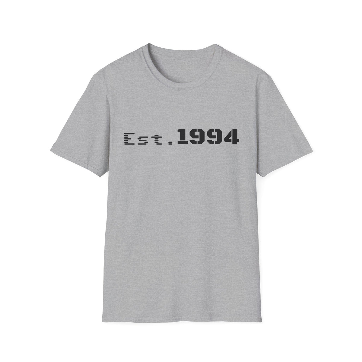 Vintage 1994 Est. graphic T-shirt by Printify featuring bold design and classic fit perfect for casual wear.