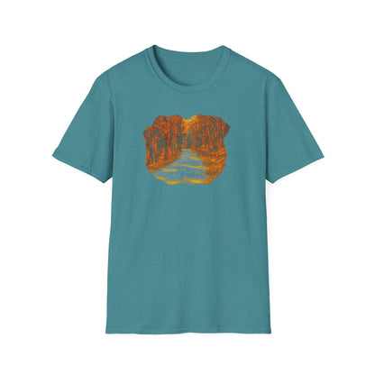 Nature-Inspired Unisex Softstyle T-Shirt, Outdoor Lover Gift, Casual Wear, Ideal for Hiking, Nature Trips, Unique Graphic Tee - TRV