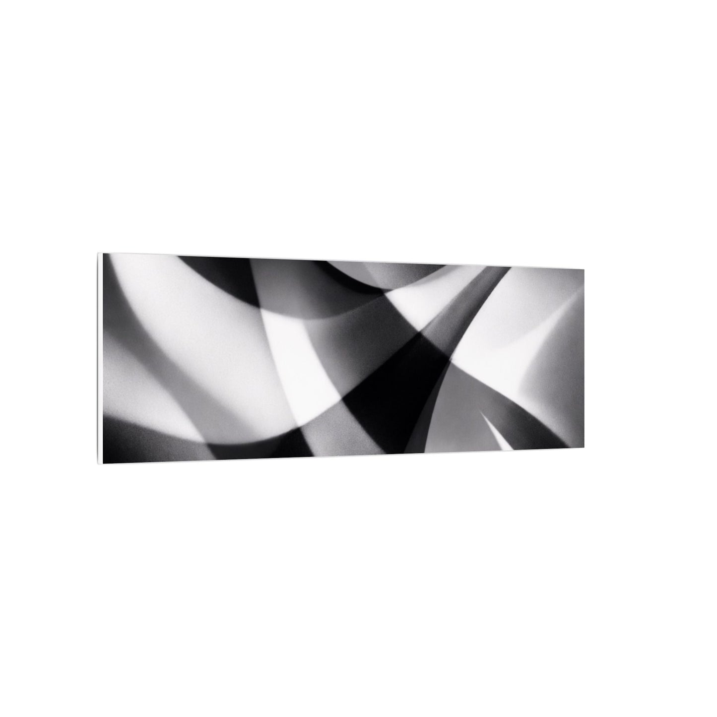 Abstract Black and White Swirl Matte Canvas