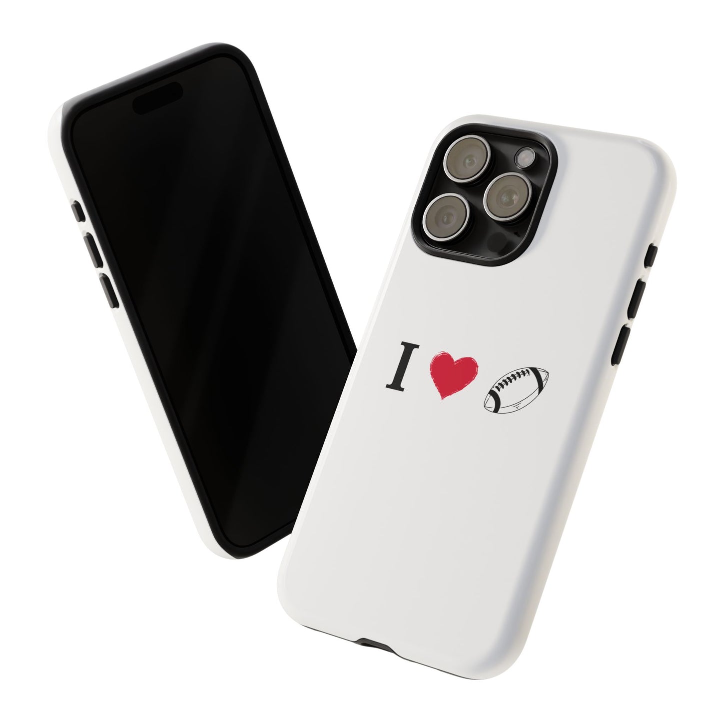 Football Love Phone Case - Tough Cases, Unique Sports Lover Gift, Personalized Cellphone Cover, Birthday Present, Sports Equipment - TRV