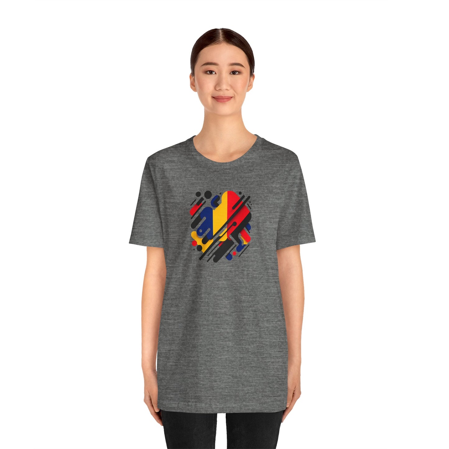 Artistic Heart Unisex Jersey Tee - Vibrant Graphic Tee, Casual Wear, Gift for Art Lovers, Birthday Surprise, Everyday Comfort - TRV