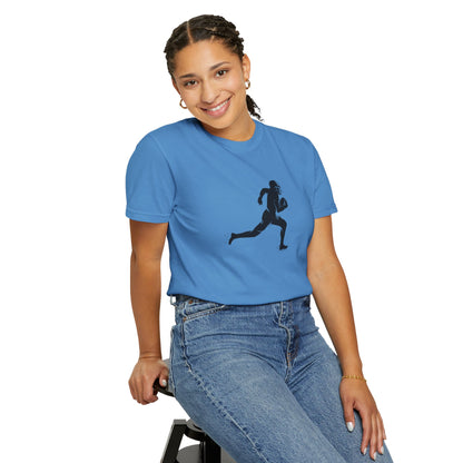 Football Player Graphic Unisex T-Shirt, Casual Sports Tee, Gift for Athletes, Workout Shirt, Everyday Wear, Unique Running Apparel