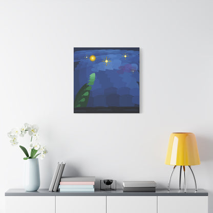 Starry Night Vortex Matte Canvas Stretched 1.25" | Impasto Brushstroke Reproduction