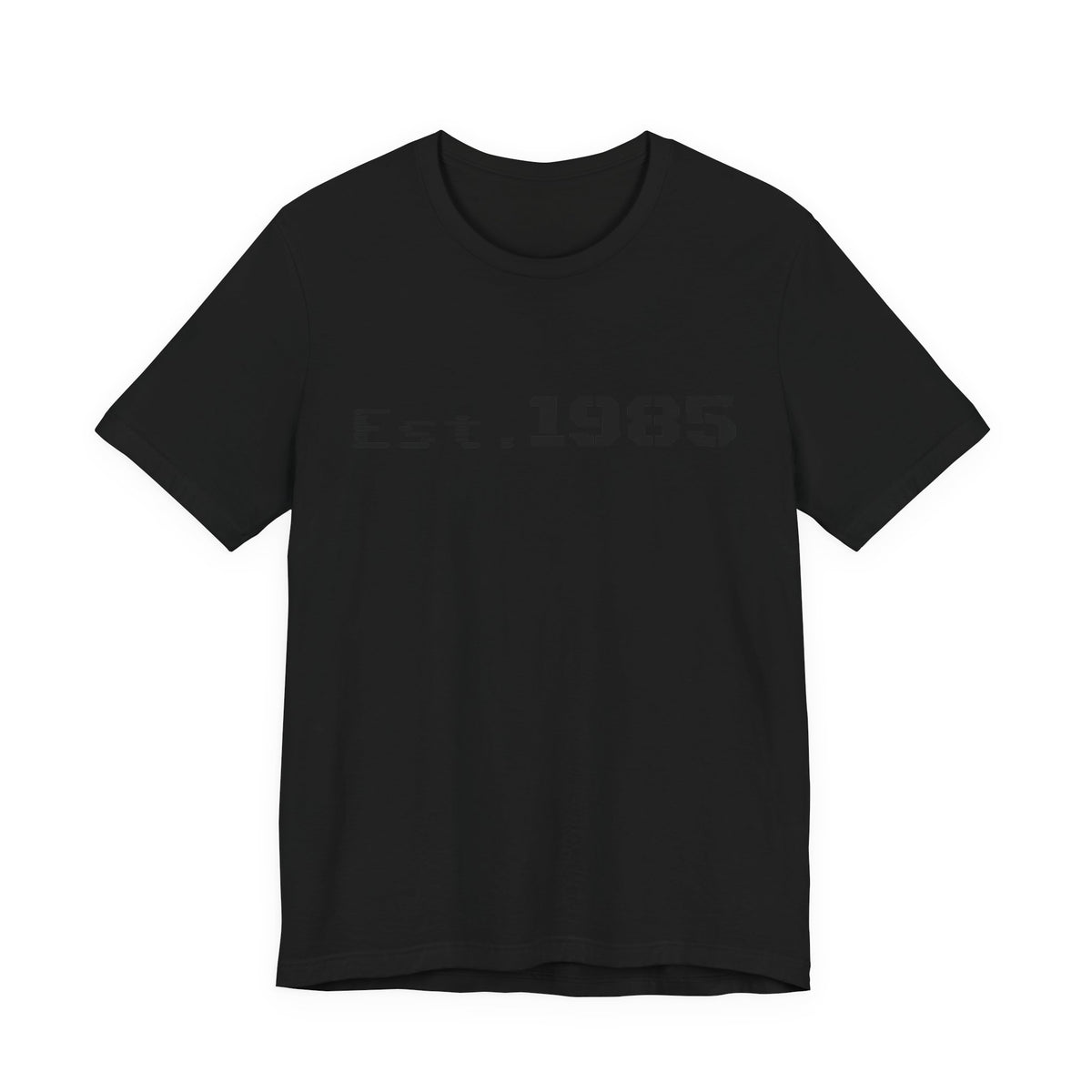 Vintage Est. 1985 graphic T-shirt by Printify featuring a retro year design on a casual cotton tee.