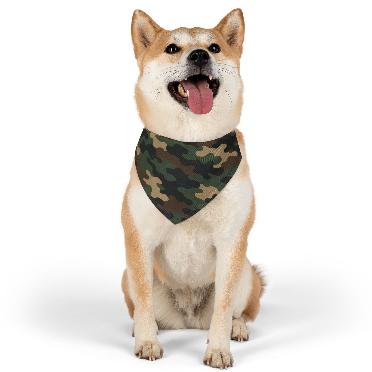 Stylish Camouflage Pet Bandana Collar | Dog Accessory for Outdoor Adventures, Pet Fashion, Camo Dog Gear, Puppy Bandana, Gift for Pet Lovers - TRV