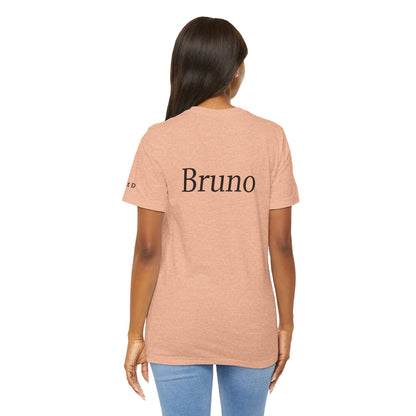 Unisex custom T-shirt by Printify with personalized design, soft fabric, and casual fit, shown in a front view.