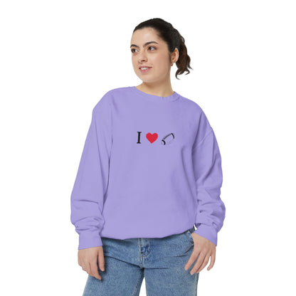 Unisex Sweatshirt, I love Football, Cozy, Perfect for Everyday Wear, Gift Idea for Friends, Couples, and Special Occasions - TRV