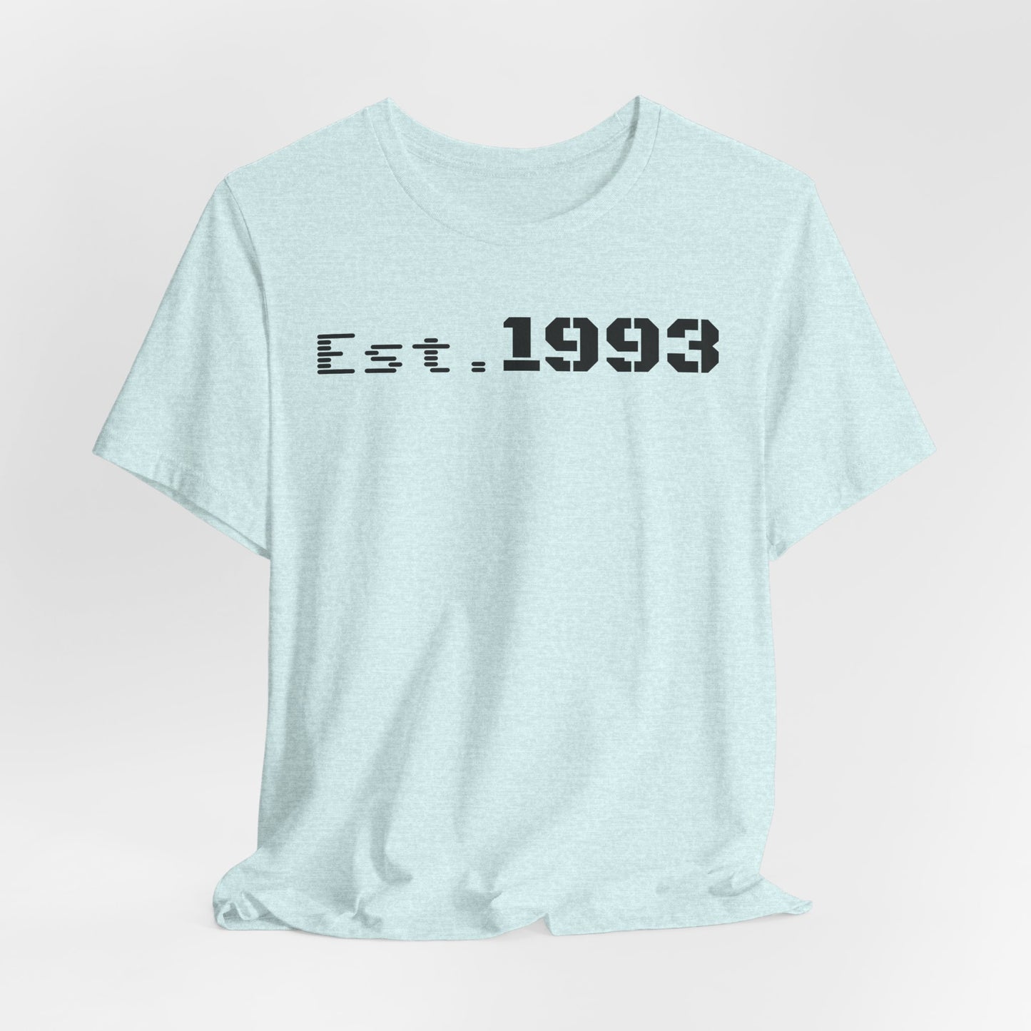 Est. 1993 Unisex Jersey Tee - Vintage Style Shirt, Birthday Gift, Casual Outfit, Celebration Top, Custom Year Shirt