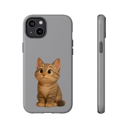 Cute Cat Phone Case, Kawaii Pet Accessory, Gift for Cat Lovers, Animal Phone Cover for Kids, Unique Kitty Design, Birthdays, Holidays - TRV