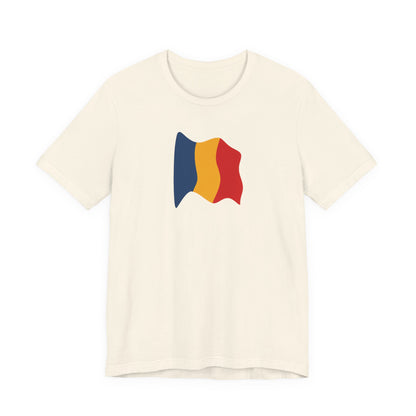 Romanian Flag Unisex Short Sleeve Tee, Casual Shirt, Travel T-Shirt, Gift for Romanians, Summer Outfit, Everyday Wear