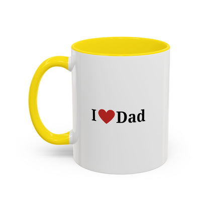 I Love Dad Accent Coffee Mug - Perfect Gift for Father's Day & Birthdays - TRV
