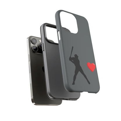 Printify baseball love phone case for sports lovers, featuring a bold baseball design on a durable protective case.