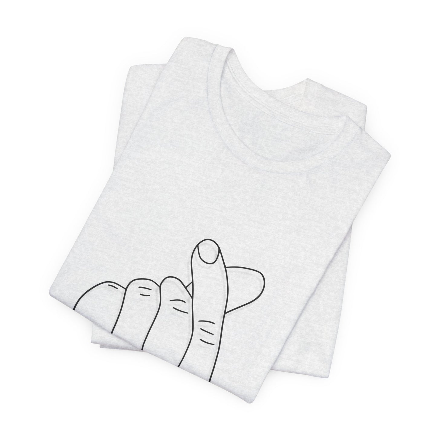 Minimalist Hand Sign Unisex Tee | Casual Everyday Wear | Perfect for Gift Givers