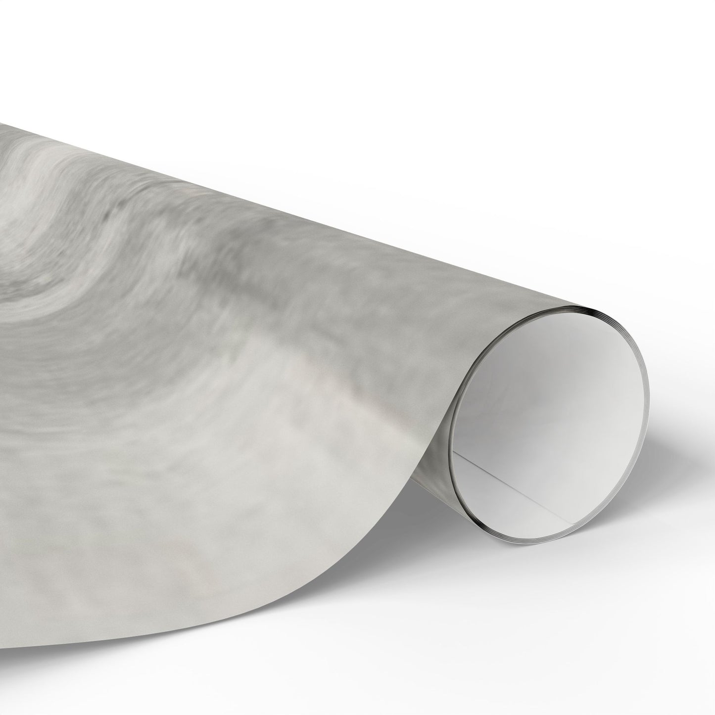 Gray marble wrapping paper roll with watercolor design, ideal for weddings, birthdays, and minimalist packaging by Printify.