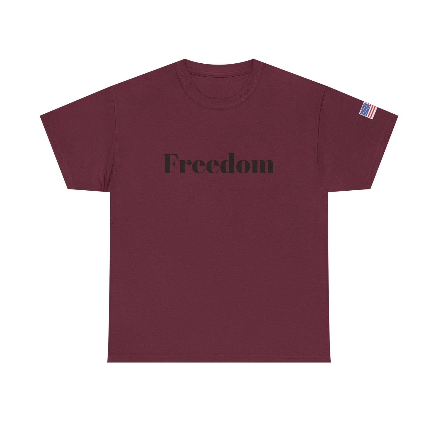 Freedom script tee | T-Shirt, American flag sleeve - TRV