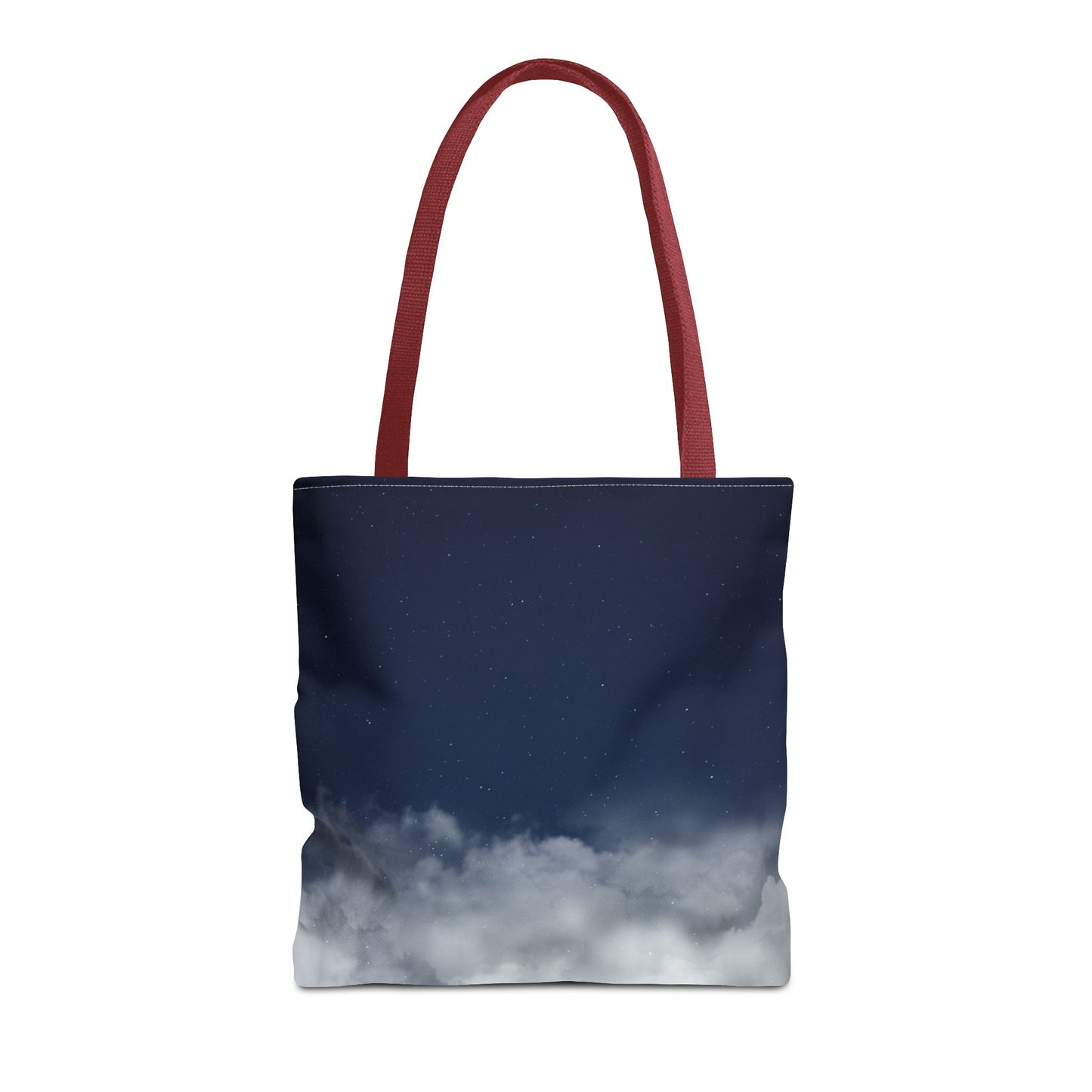 Night Sky Clouds Tote Bag | Starry Navy Ombre - TRV