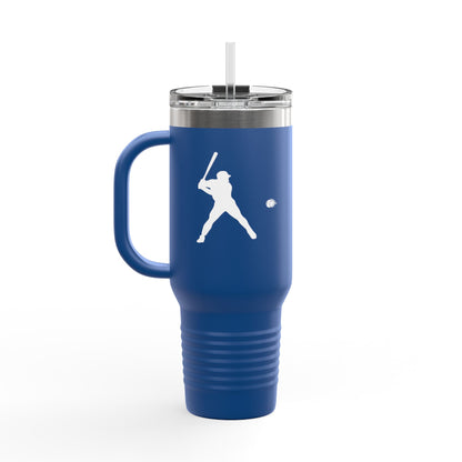 Baseball-Themed Insulated Travel Mug, Perfect for Fans & Athletes, Gift for Sports Lovers, 40oz Drinkware for Home & Road - TRV