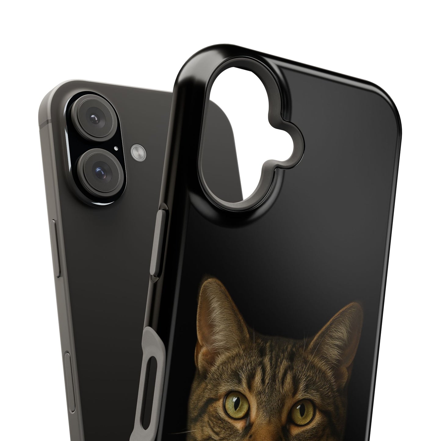 Magnetic Impact-Resistant Phone Case — Realistic Tabby Cat Portrait