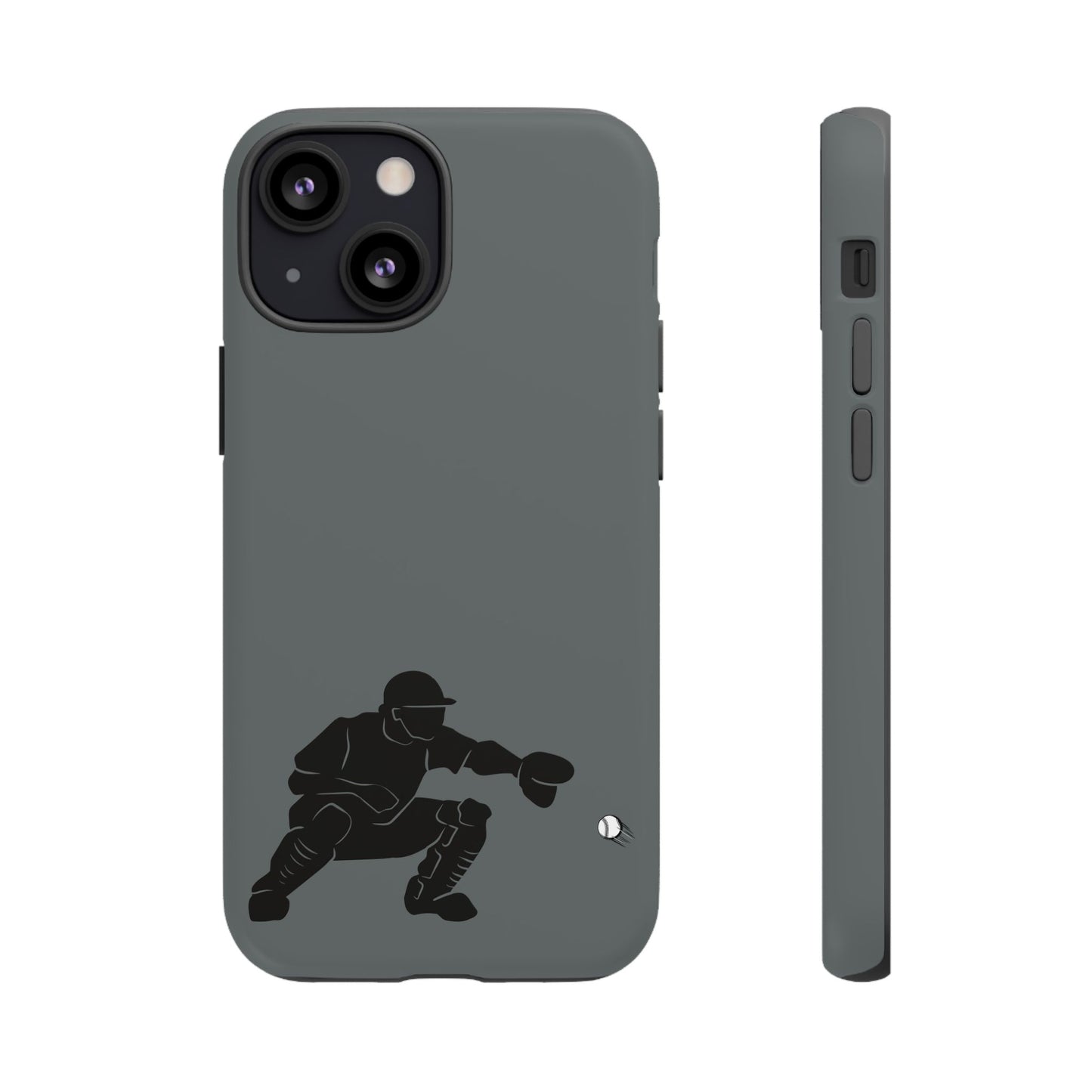 Baseball Catcher Phone Case, Sports Phone Accessory, Tough Cases, Gift for Athletes, Sports Fan Merchandise, Unique Design - TRV