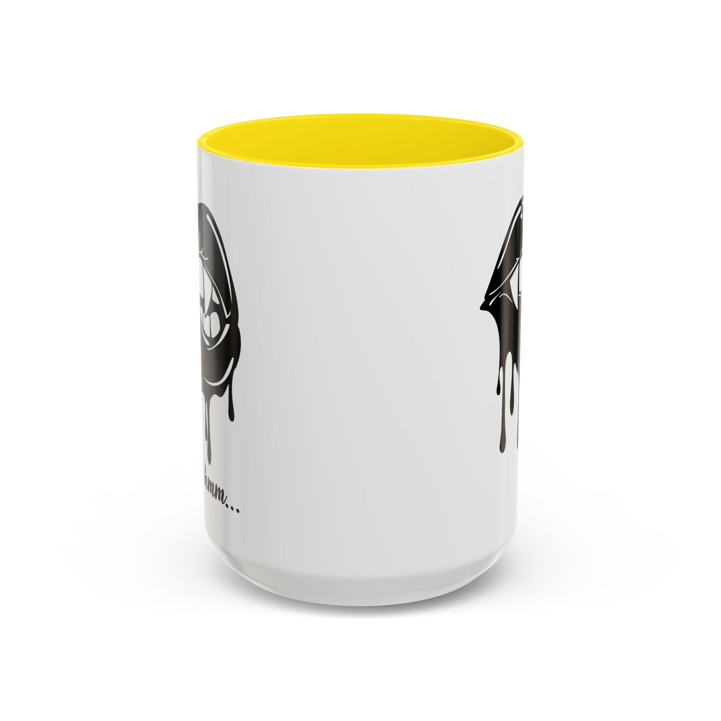 Dripping Lip Coffee Mug – "hmm..." Accent Ceramic Mug (11/15oz)