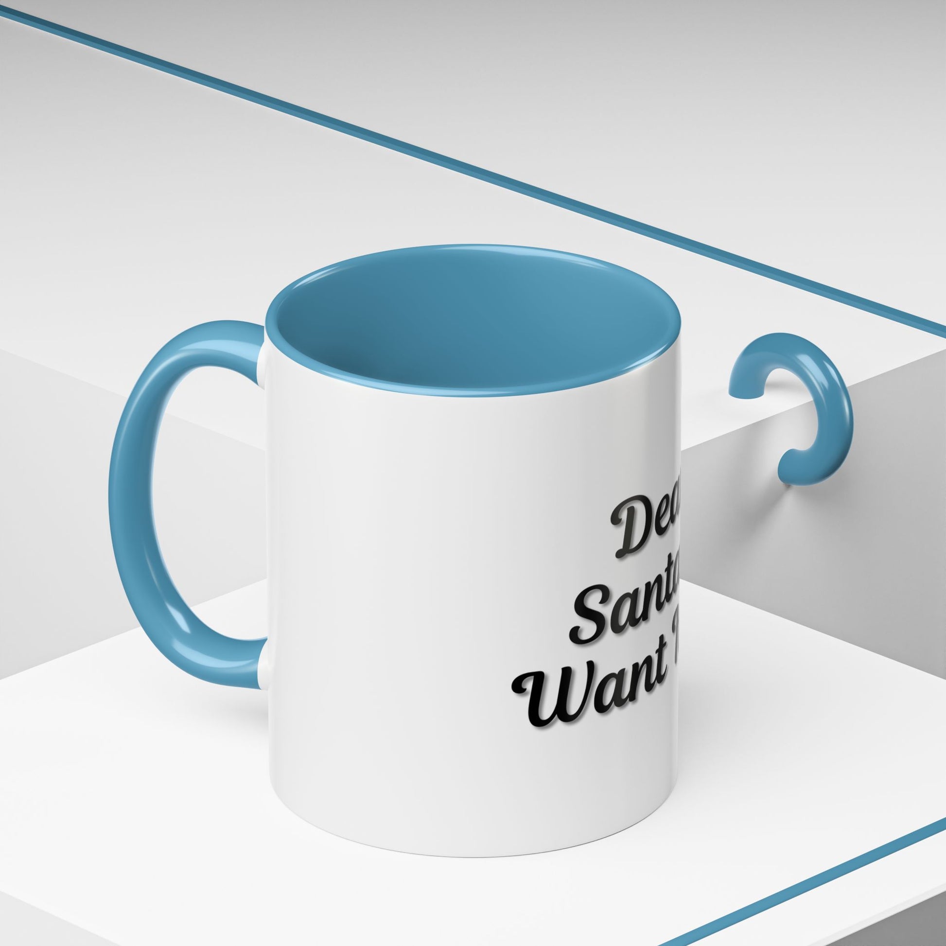 Dear Santa Accent Coffee Mug - Fun Holiday Mug for Christmas Enthusiasts - TRV