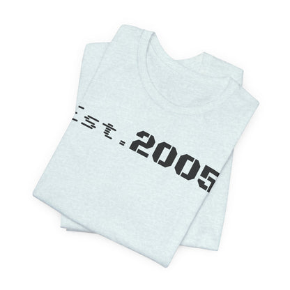 Est. 2005 Unisex Tee, Vintage T-Shirt, Custom Year Shirt, Birthday Gift, Casual Wear