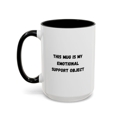 Emotional Support Coffee Mug, Funny Gift for Coffee Lovers, Unique Office Mug, Self-Care Gift, Cute Ceramic Mug