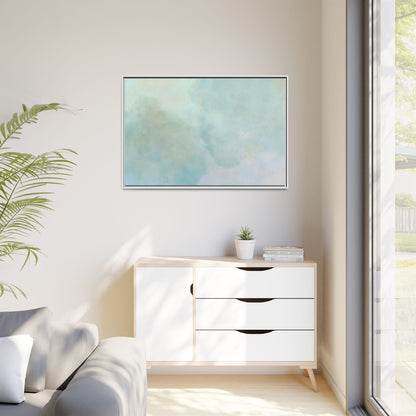 Soft Abstract Pastel Watercolor Matte Canvas
