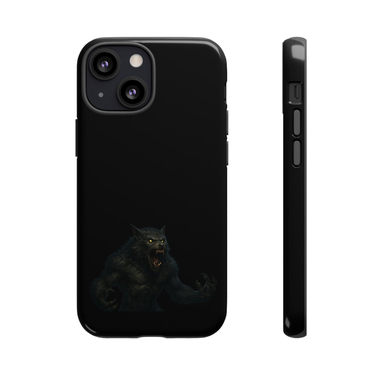 Werewolf Phone Case, dark monster graphic tough protective case - view 4