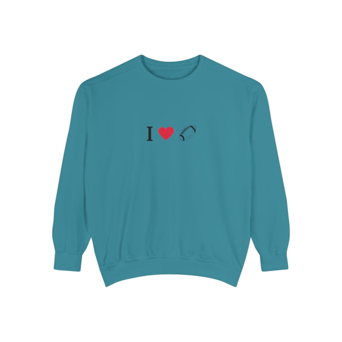 Unisex Sweatshirt, I love Football, Cozy, Perfect for Everyday Wear, Gift Idea for Friends, Couples, and Special Occasions - TRV