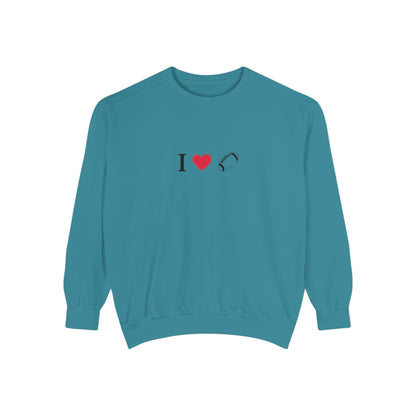 Unisex Sweatshirt, I love Football, Cozy, Perfect for Everyday Wear, Gift Idea for Friends, Couples, and Special Occasions - TRV