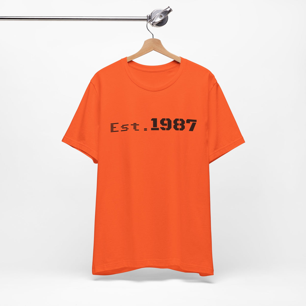 Vintage Est. 1987 T-Shirt by Printify featuring a classic born 1987 design on a comfortable cotton tee.