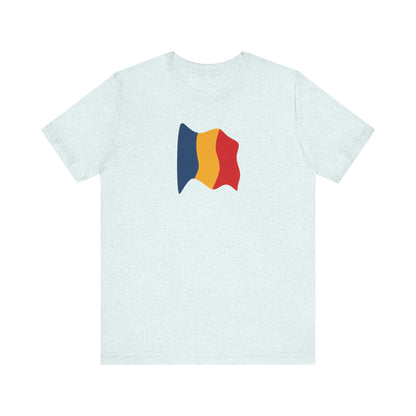 Romanian Flag Unisex Short Sleeve Tee, Casual Shirt, Travel T-Shirt, Gift for Romanians, Summer Outfit, Everyday Wear