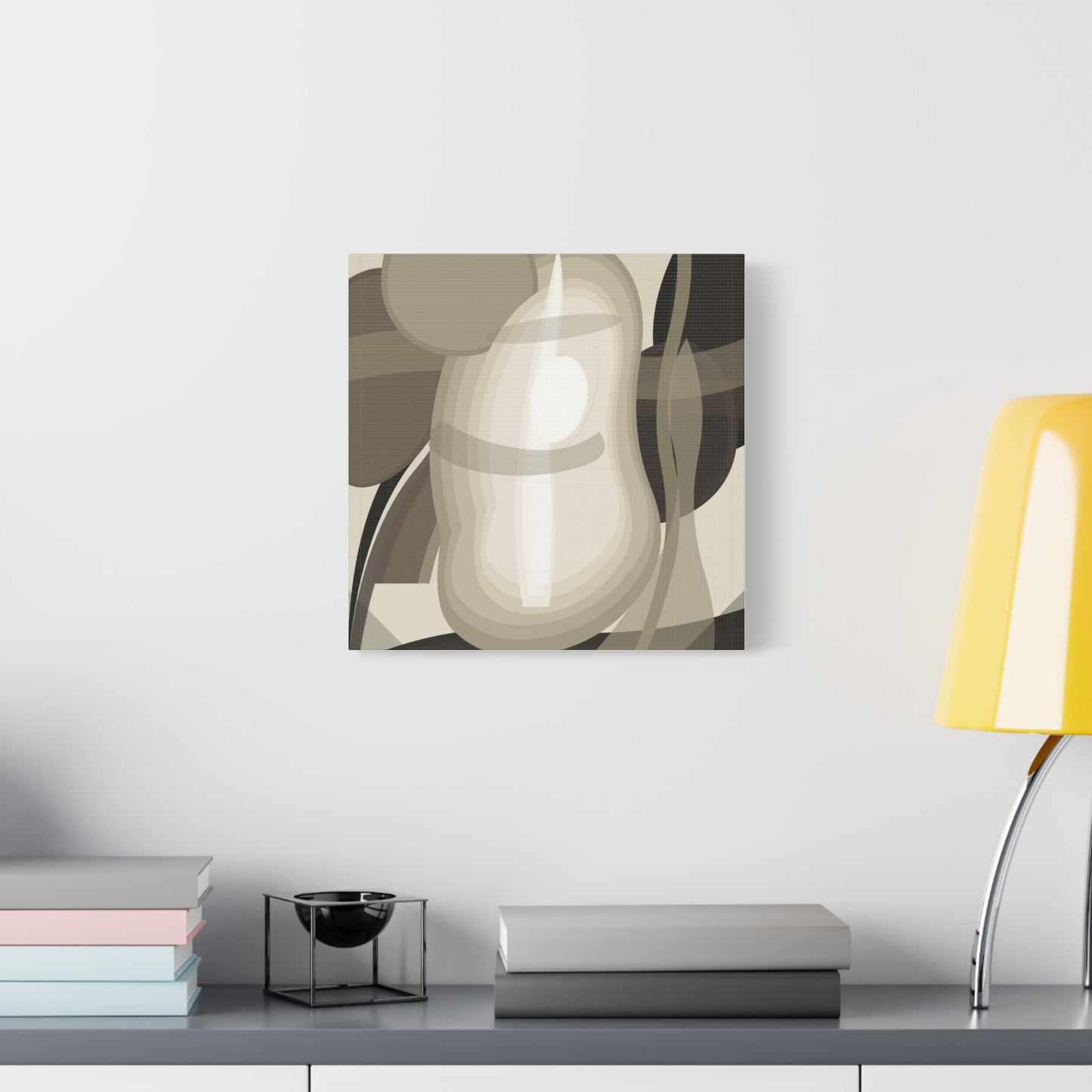 Abstract Neutral Pear Still Life Canvas