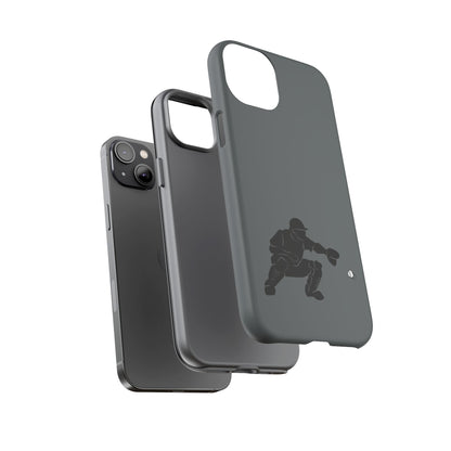 Printify baseball catcher phone case, tough protective cover with catcher design, fits smartphone models, durable and stylish.