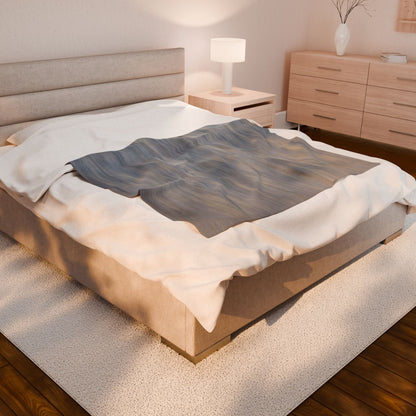 Cozy Velveteen Plush Blanket - Soft Textured Throw for Relaxation & Comfort - TRV