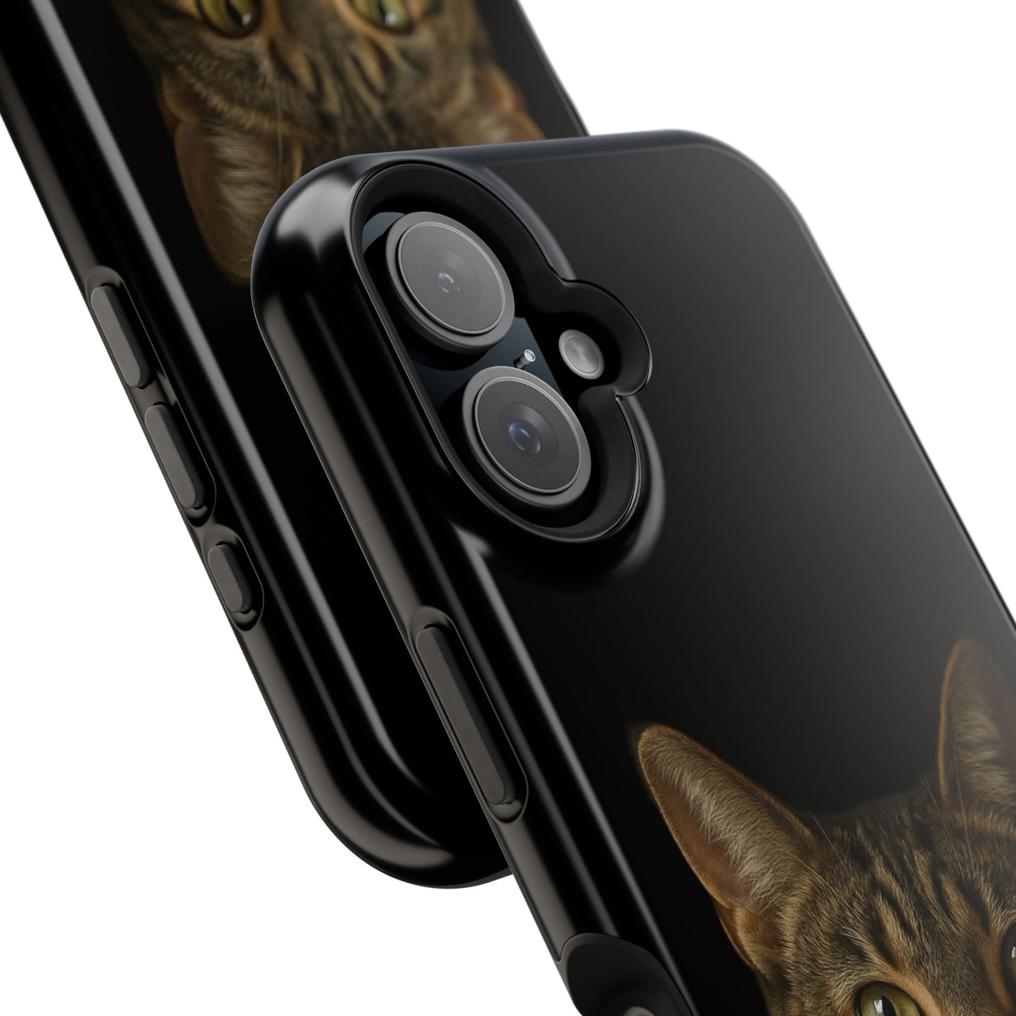 Magnetic Impact-Resistant Phone Case — Realistic Tabby Cat Portrait