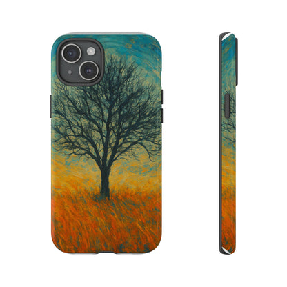 Artistic Phone Case with Tree Design, Nature Lover Gift, Unique Phone Cover, Holiday Present, Eco-friendly Tech Accessories - TRV