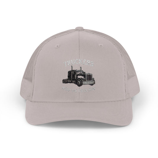 Truck Driver Snapback Cap, Mesh Trucker Hat, Cool Casual Hat, Perfect Gift for Drivers, Trucking Enthusiasts, Outdoor Style - TRV