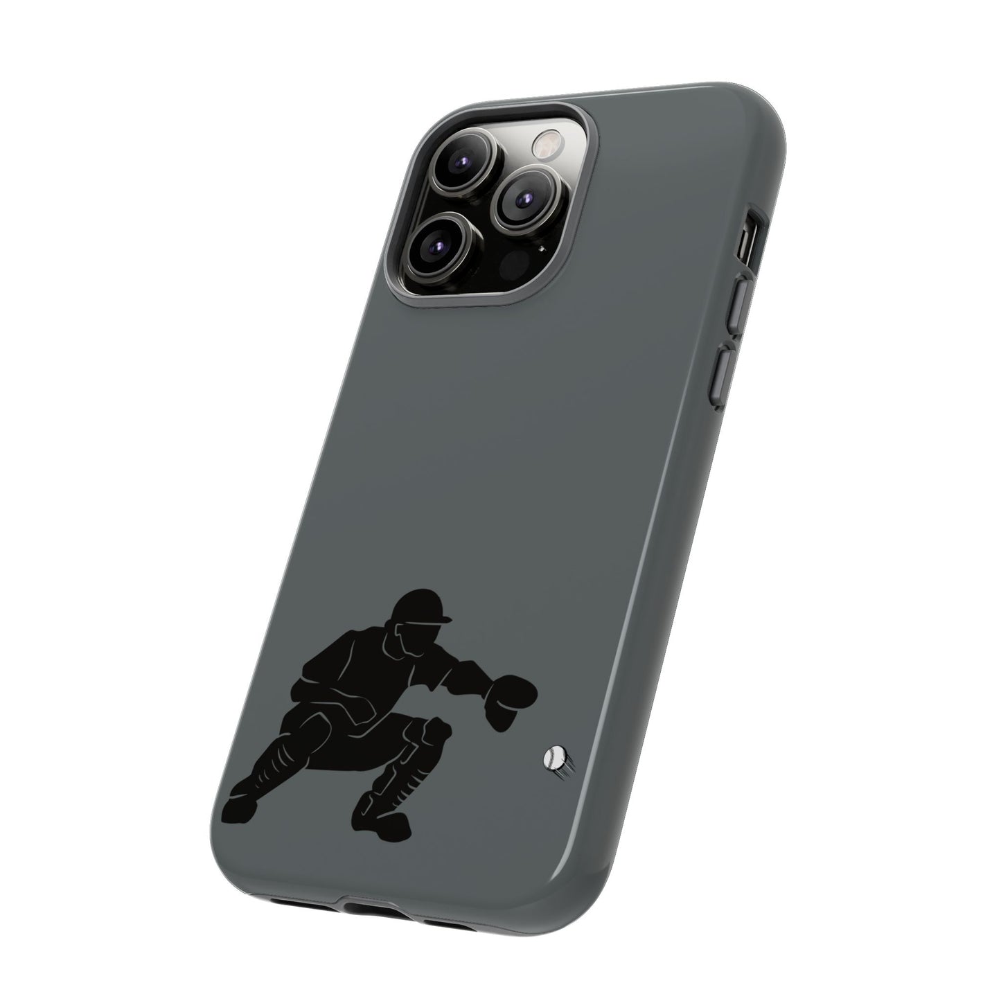 Baseball Catcher Phone Case, Sports Phone Accessory, Tough Cases, Gift for Athletes, Sports Fan Merchandise, Unique Design - TRV