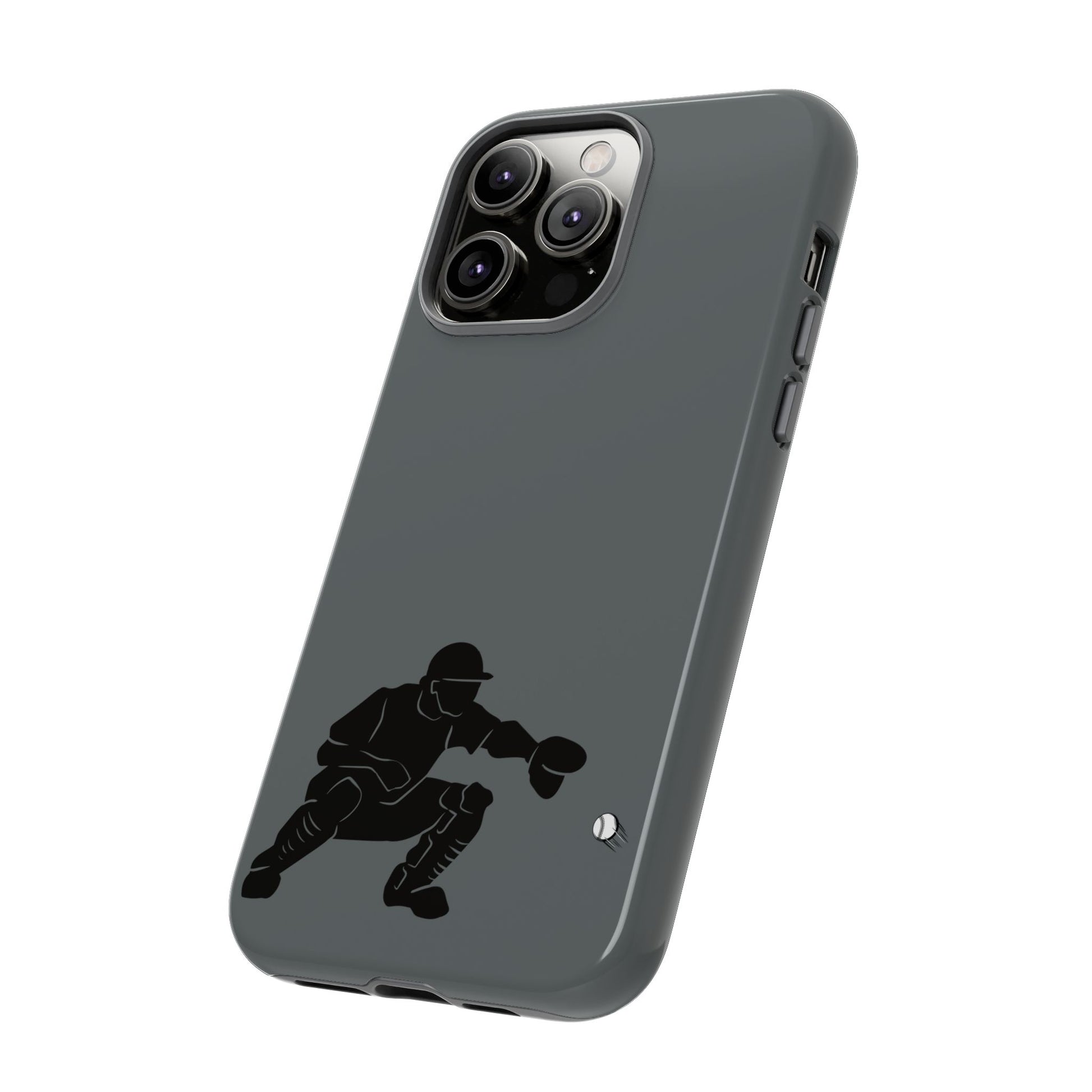 Baseball Catcher Phone Case, Sports Phone Accessory, Tough Cases, Gift for Athletes, Sports Fan Merchandise, Unique Design - TRV