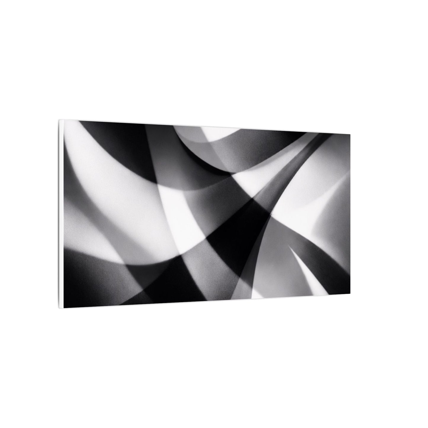 Abstract Black and White Swirl Matte Canvas