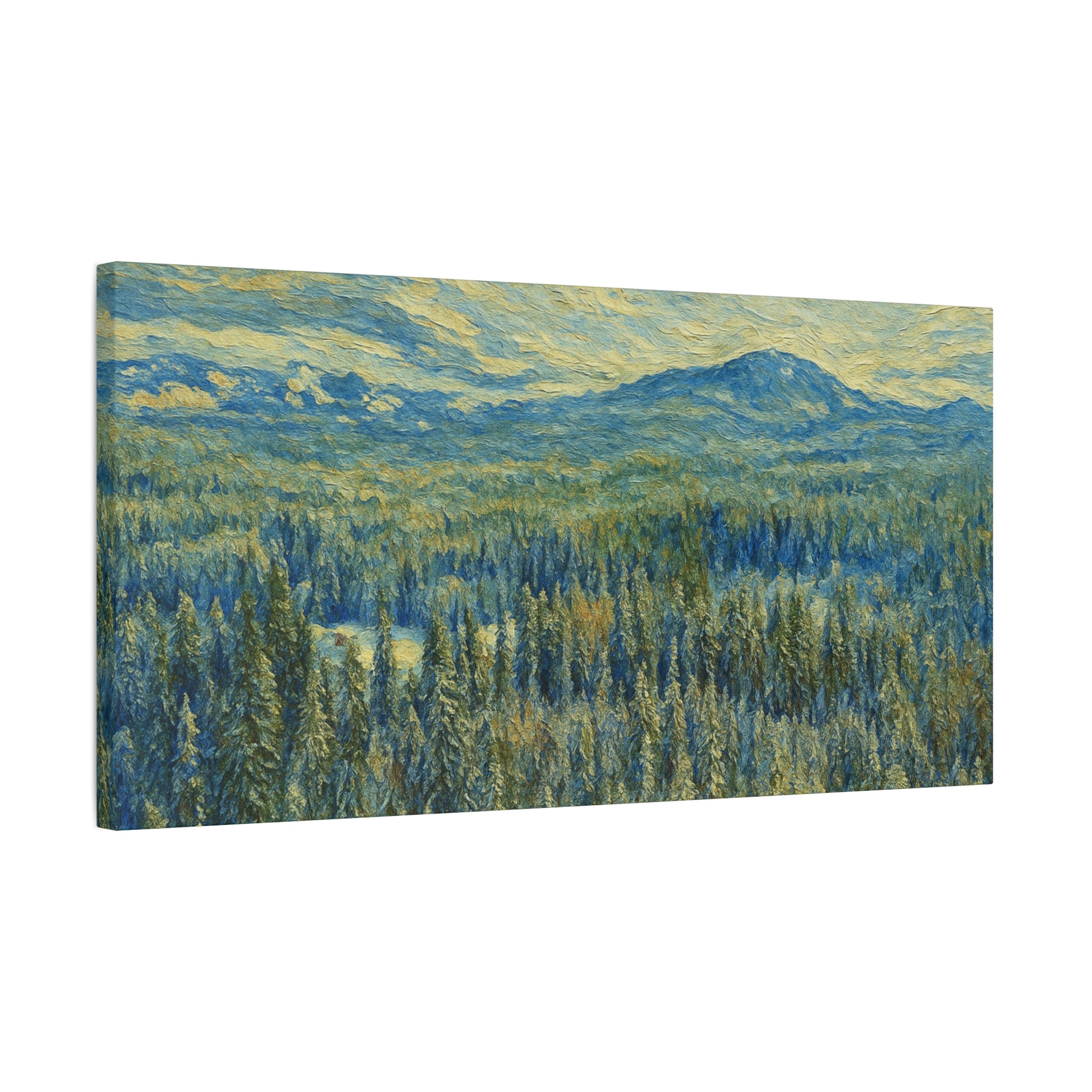 Scenic Landscape Canvas Print, Rustic Home Decor, Wall Art for Nature Lovers, Gift for Art Enthusiasts, Serene Forest Artwork - TRV