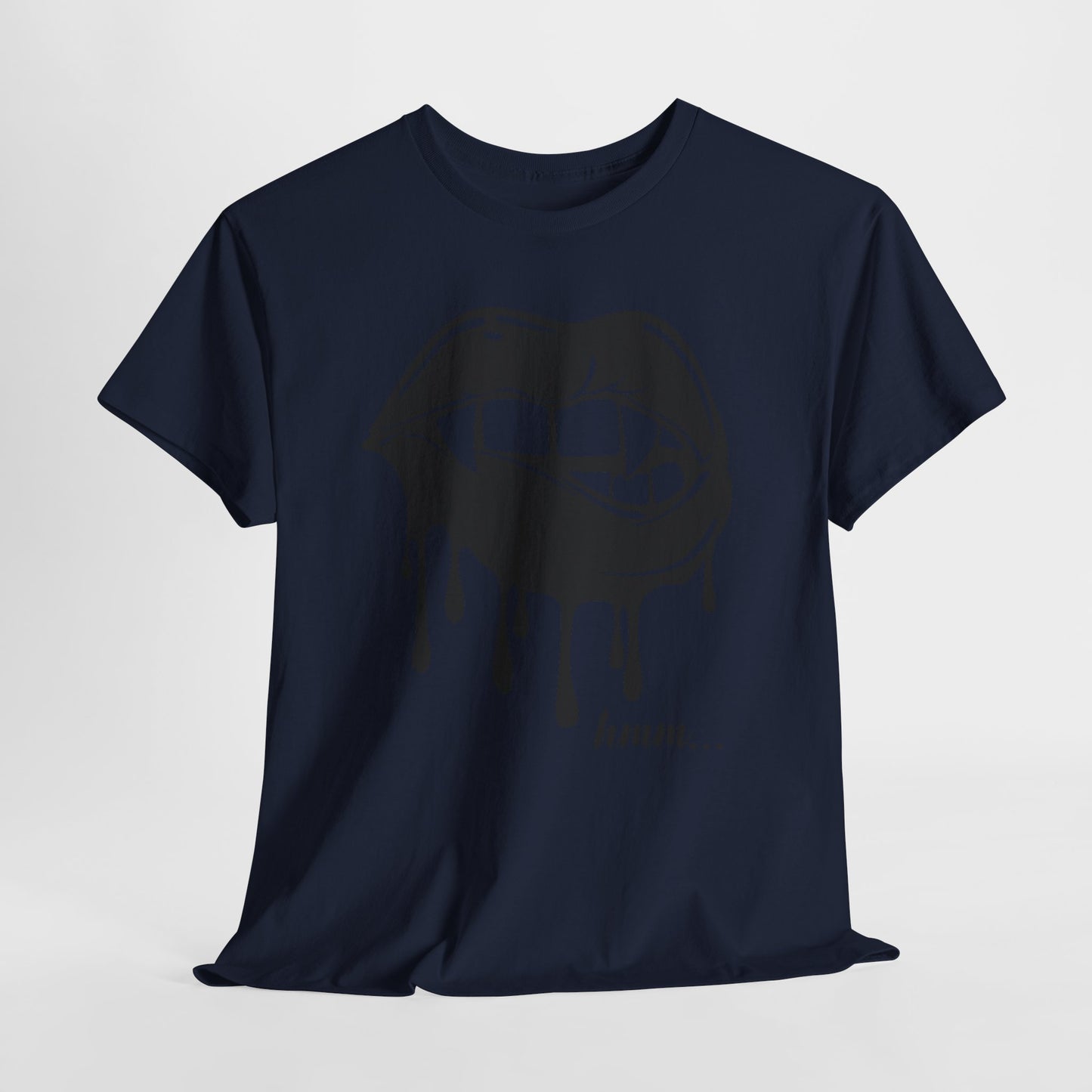 Edgy Graphic Tee - Dripping Lips Design - Unisex Heavy Cotton Tee