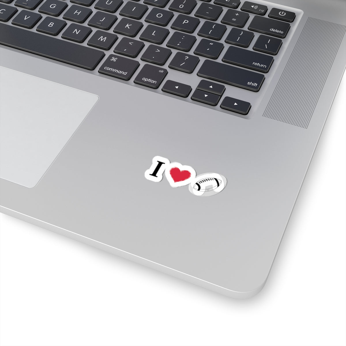 I Love Football -Cut Stickers | Sports Love Decals, Laptop Stickers, Gift for Football Fans, Sticker for Sports Enthusiasts, Home Decor - TRV