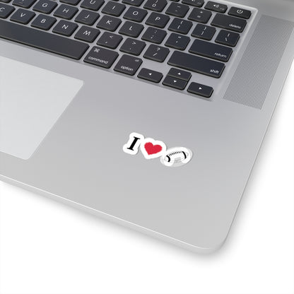 I Love Football -Cut Stickers | Sports Love Decals, Laptop Stickers, Gift for Football Fans, Sticker for Sports Enthusiasts, Home Decor - TRV