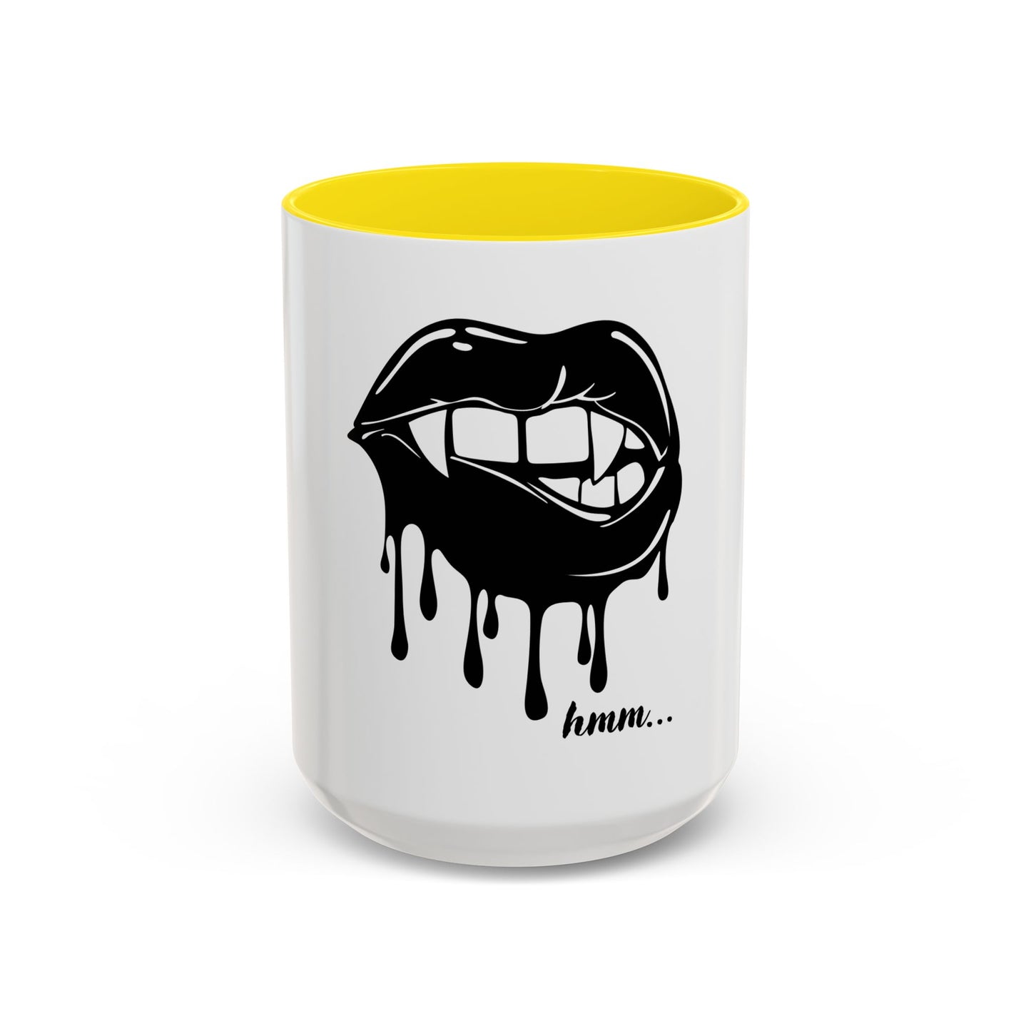 Vampire Lip Accent Coffee Mug - 11oz & 15oz - Unique Halloween Gift - TRV