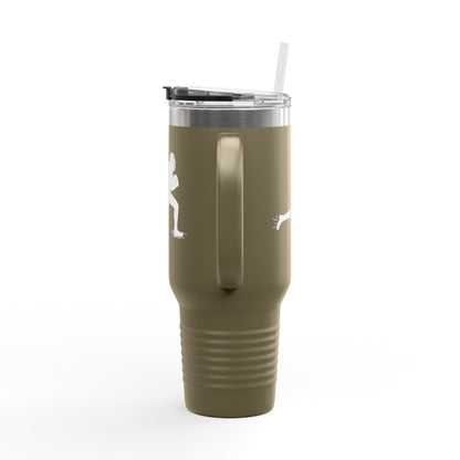 Football Player Coffee Tumbler, Insulated Travel Mug for Active Lifestyles, Sporty Drinkware for On-the-Go, Perfect Gift for Athletes