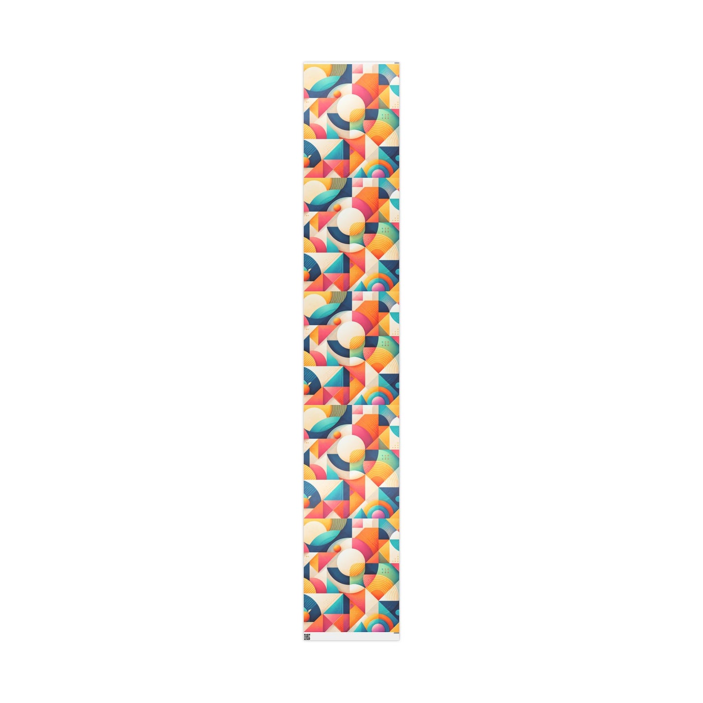 Geometric Colorwave Wrapping Paper Roll — Vibrant Abstract Gift Wrap